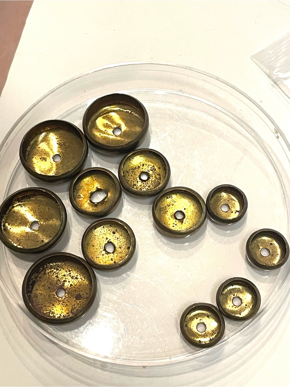 12 Vintage Bead Caps 3 sets of 4